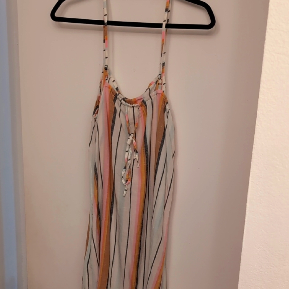 Striped Multicolor Mini Dress